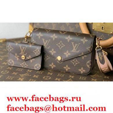 Louis Vuitton Monogram Canvas Felicie Strap & Go Bag M80091 Pink 2021